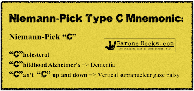 Niemann–Pick type C Mnemonic